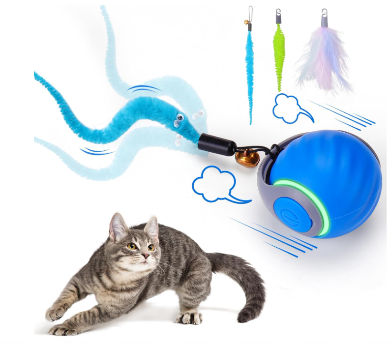 Interactive Cat Toy Ball – Fun & Smart Play | ZeenMart