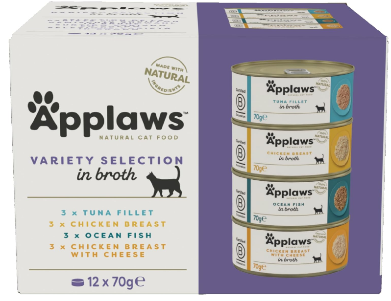 Applaws Natural Wet Cat Food – Chicken & Fish 12-Pack