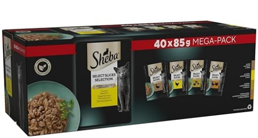 Sheba Adult Cat Food Poultry Gravy 40x85g | ZeenMart